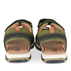 Sandales Sport MARRON Garçon Motif Multicolore Scratch