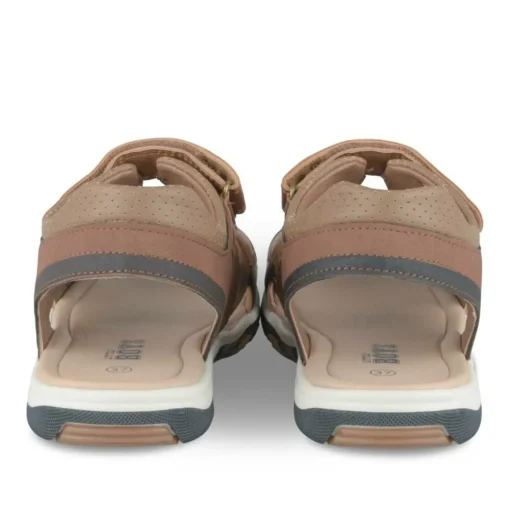 Sandales Sport MARRON Garçon Motif Uni Scratch