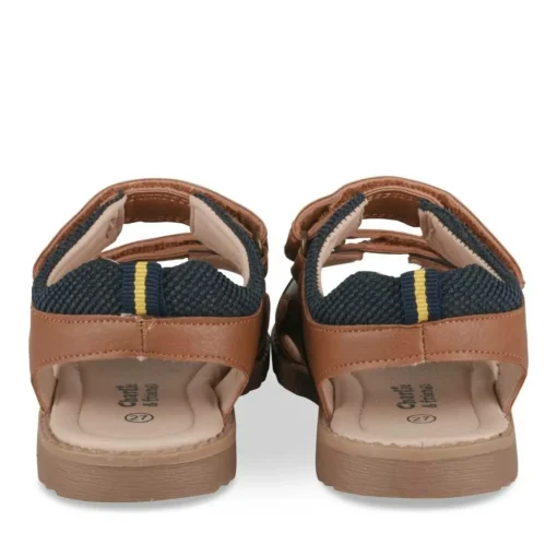 Sandales Sport MARRON Garçon Motif Multicolore Scratch