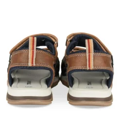 Sandales Sport MARRON Garçon Motif Uni Scratch
