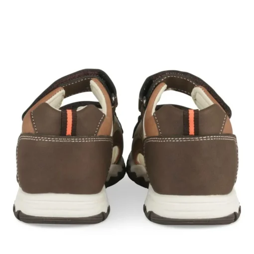 Sandales Sport MARRON Garçon Motif Multicolore Scratch