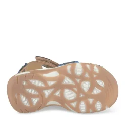 Sandales Sport MARRON Garçon Motif Uni Scratch