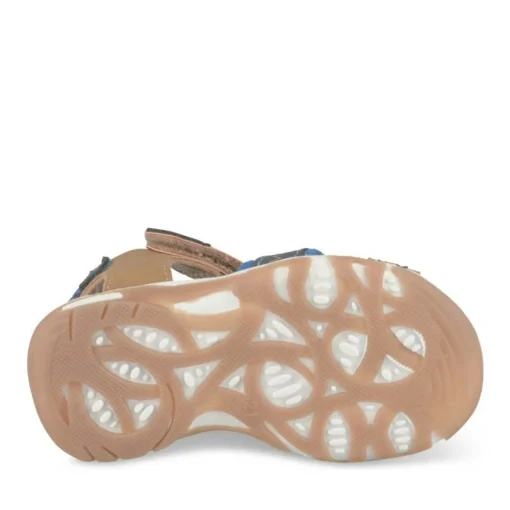 Sandales Sport MARRON Garçon Motif Uni Scratch