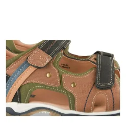 Sandales Sport MARRON Garçon Motif Multicolore Scratch