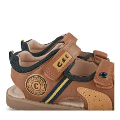 Sandales Sport MARRON Garçon Motif Multicolore Scratch