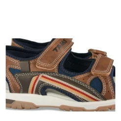 Sandales Sport MARRON Garçon Motif Uni Scratch