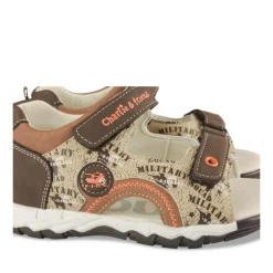 Sandales Sport MARRON Garçon Motif Multicolore Scratch