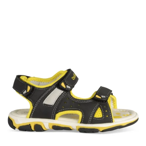 Sandales Sport NOIR Garçon Motif Multicolore Scratch