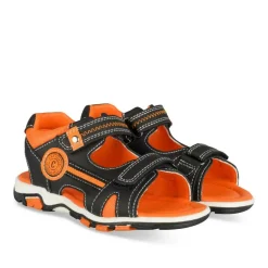 Sandales Sport NOIR Garçon Motif Multicolore Scratch