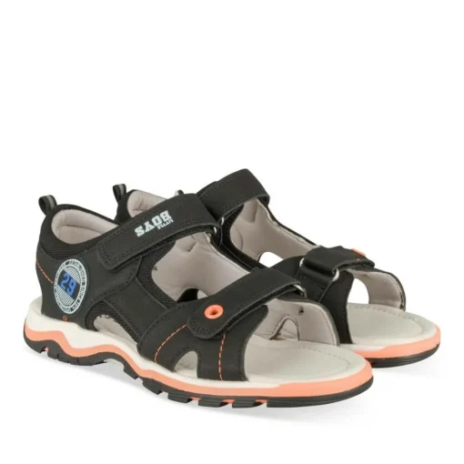 Sandales Sport NOIR Garçon Motif Multicolore Scratch