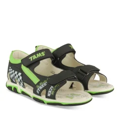 Sandales Sport NOIR Garçon Motif Multicolore Scratch