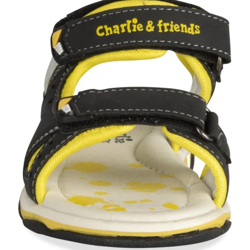 Sandales Sport NOIR Garçon Motif Multicolore Scratch