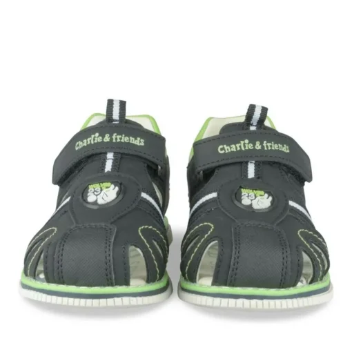 Sandales Sport NOIR Garçon Motif Multicolore Scratch