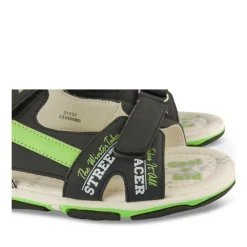 Sandales Sport NOIR Garçon Motif Multicolore Scratch