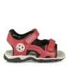 Sandales Sport ROUGE Garçon Motif Camouflage Scratch