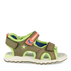 Sandales Sport VERT Garçon Motif Multicolore Scratch