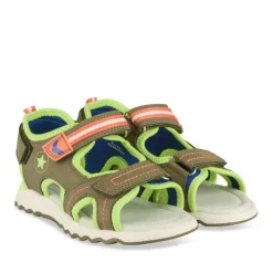 Sandales Sport VERT Garçon Motif Multicolore Scratch