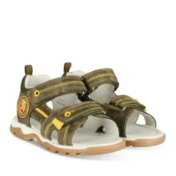 Sandales Sport VERT Garçon Motif Uni Scratch