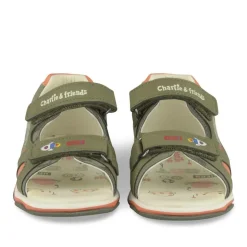Sandales Sport VERT Garçon Motif Multicolore Scratch