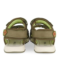 Sandales Sport VERT Garçon Motif Multicolore Scratch