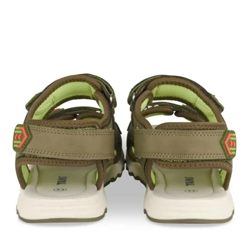 Sandales Sport VERT Garçon Motif Multicolore Scratch