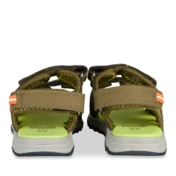 Sandales Sport VERT Garçon Motif Uni Scratch