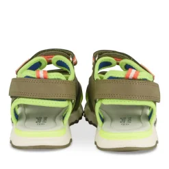 Sandales Sport VERT Garçon Motif Multicolore Scratch