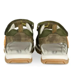 Sandales Sport VERT Garçon Motif Uni Scratch