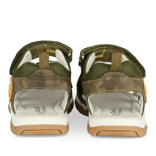Sandales Sport VERT Garçon Motif Uni Scratch