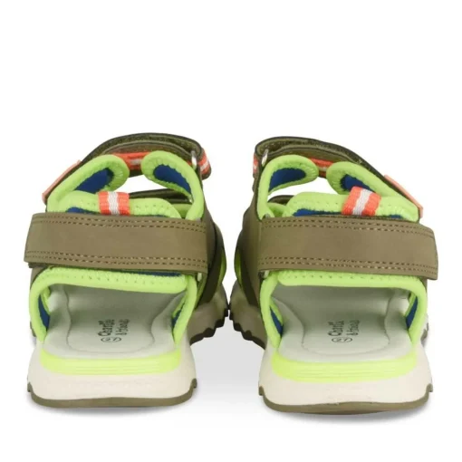 Sandales Sport VERT Garçon Motif Multicolore Scratch