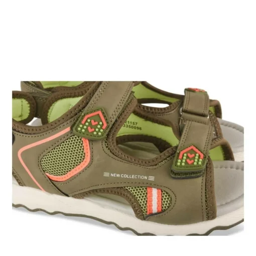 Sandales Sport VERT Garçon Motif Multicolore Scratch