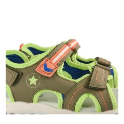 Sandales Sport VERT Garçon Motif Multicolore Scratch