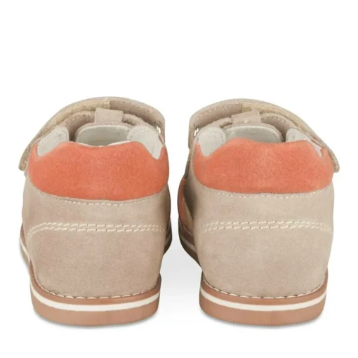 Sandales TAUPE Garçon CUIR Motif Multicolore Scratch