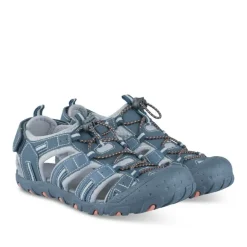Sandales Trekking BLEU Garçon Motif Uni Scratch