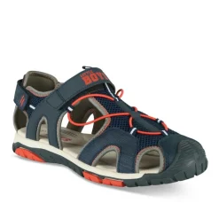 Sandales Trekking BLEU Garçon Motif Uni Scratch