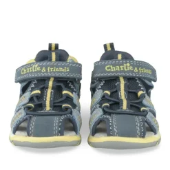 Sandales Trekking BLEU Garçon Motif Etoiles Scratch
