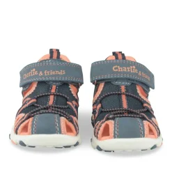 Sandales Trekking BLEU Garçon Motif Uni Scratch