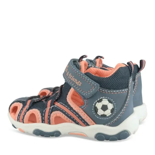 Sandales Trekking BLEU Garçon Motif Uni Scratch