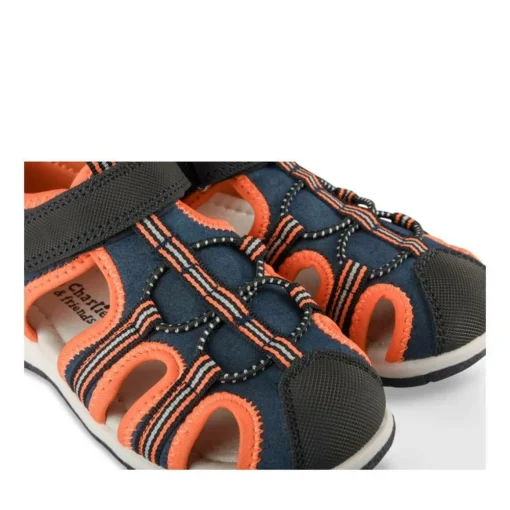 Sandales Trekking BLEU Garçon Motif Multicolore Scratch