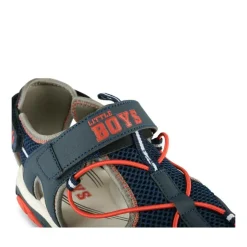 Sandales Trekking BLEU Garçon Motif Uni Scratch