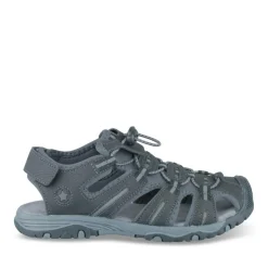 Sandales Trekking GRIS Garçon Motif Uni Scratch