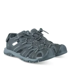 Sandales Trekking GRIS Garçon Motif Uni Scratch