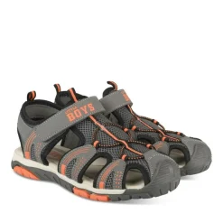 Sandales Trekking GRIS Garçon Motif Multicolore Scratch
