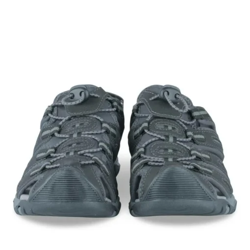Sandales Trekking GRIS Garçon Motif Uni Scratch