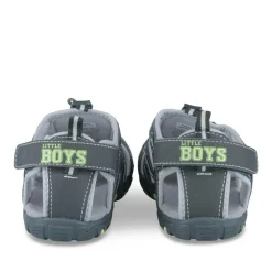 Sandales Trekking GRIS Garçon Motif Uni Scratch