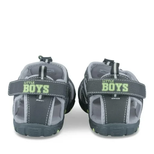 Sandales Trekking GRIS Garçon Motif Uni Scratch