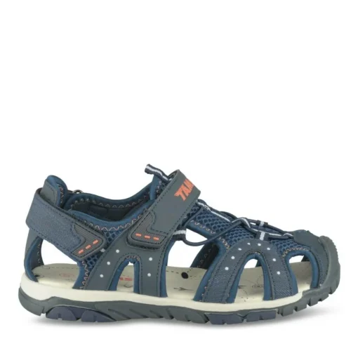 Sandales Trekking MARINE Garçon Motif Uni Scratch
