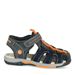 Sandales Trekking MARINE Garçon Motif Uni Scratch