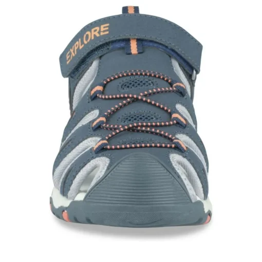 Sandales Trekking MARINE Garçon Motif Uni Scratch