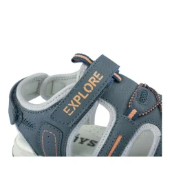 Sandales Trekking MARINE Garçon Motif Uni Scratch
